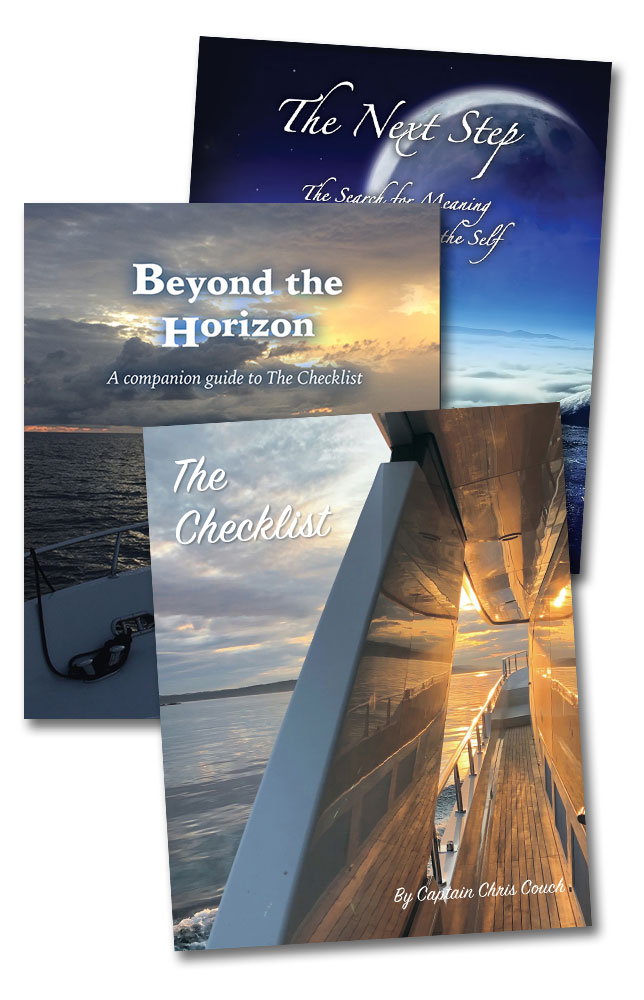 Books by Captain Couch, The Checklist, Beyond the Horizon and The Next Step
